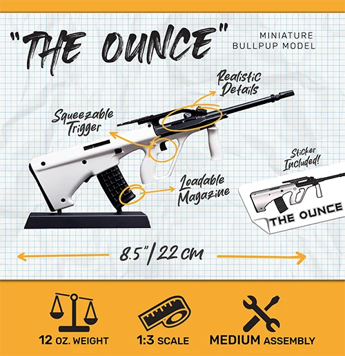 White Bullpup model product features