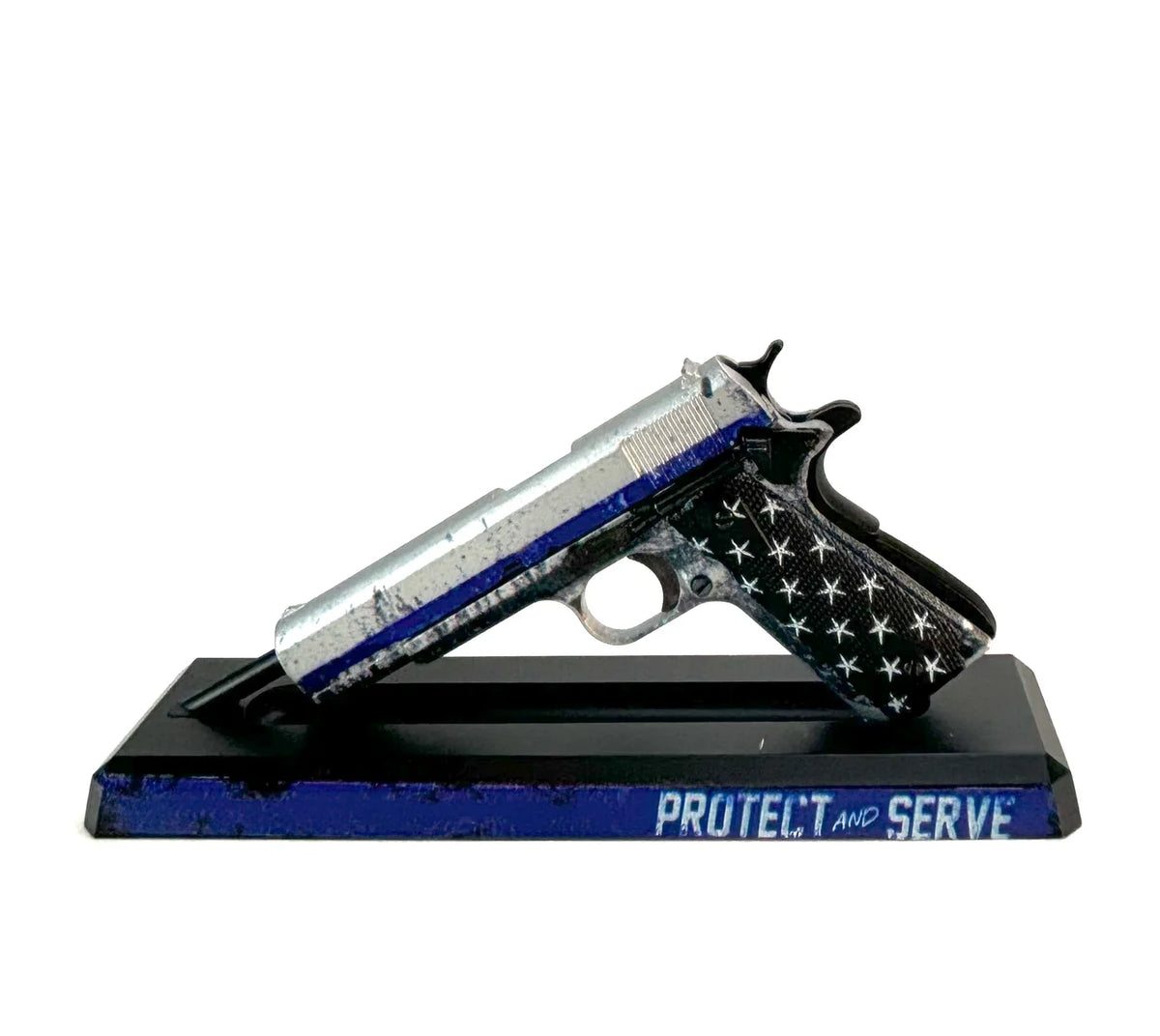 1911 Blue Line Protect and Serve display model