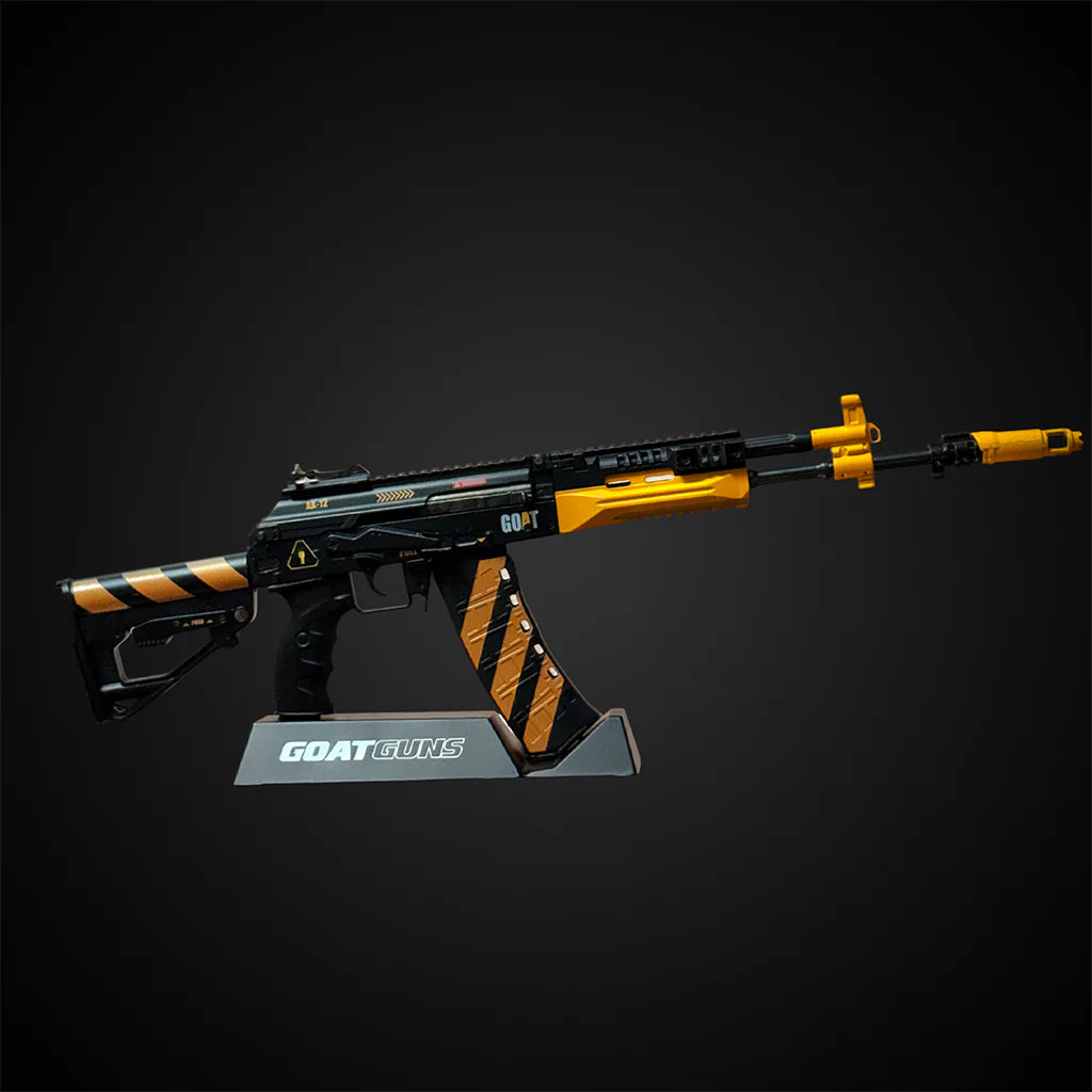 AK-12 Contractor model on stand against dark background