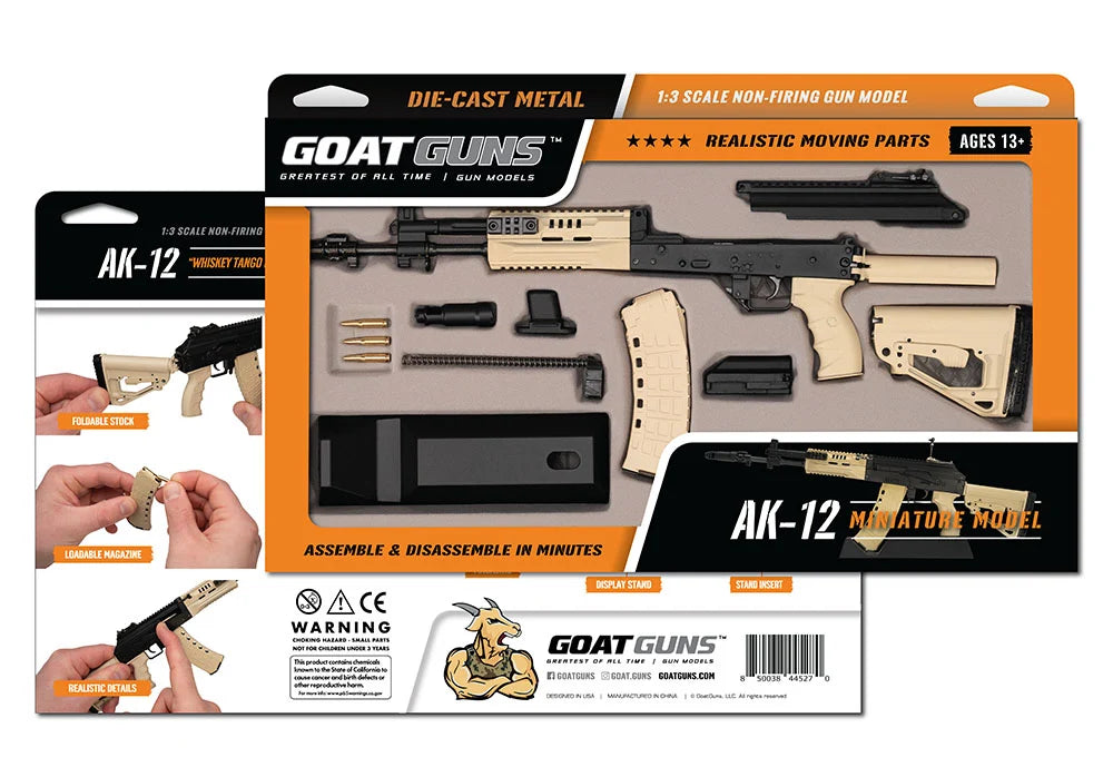 AK12 FDE Whiskey Tango Foxtrot packaging and contents