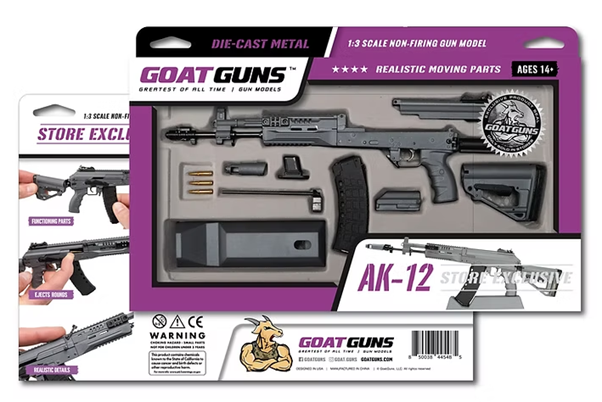 AK12 Concrete Store Exclusive miniature model in retail packaging