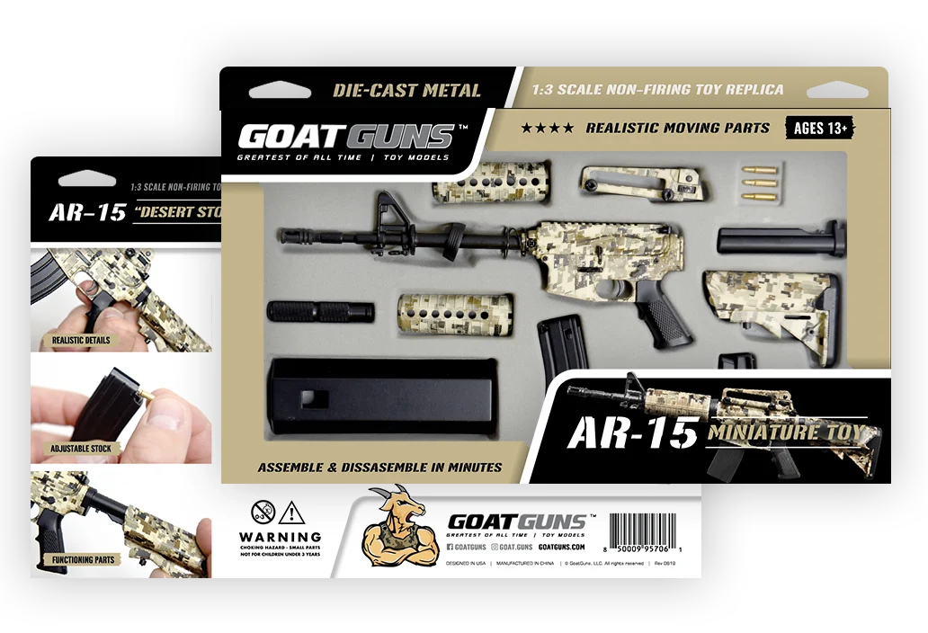 AR15 Desert Storm packaging and parts overview
