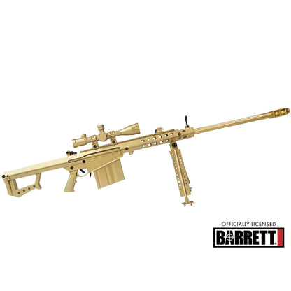 Gold Barrett Model 82A1 miniature on display