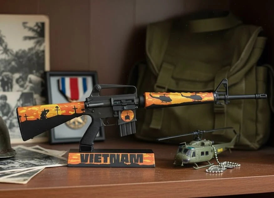 M16 Vietnam anniversary model on display