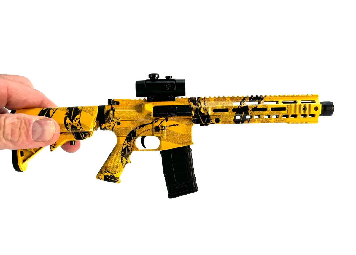AR15 Don't Tread on Me model held in hand