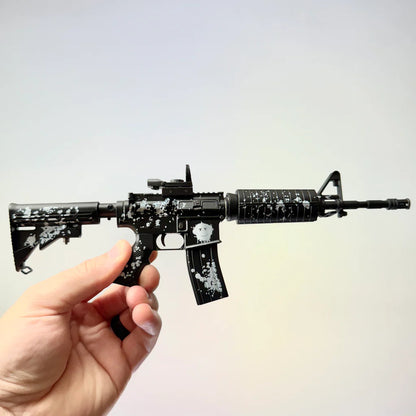 AR15 Smile More model held in hand, left view