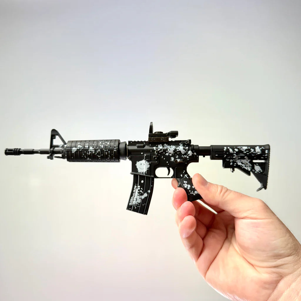 AR15 Smile More model held in hand, right view