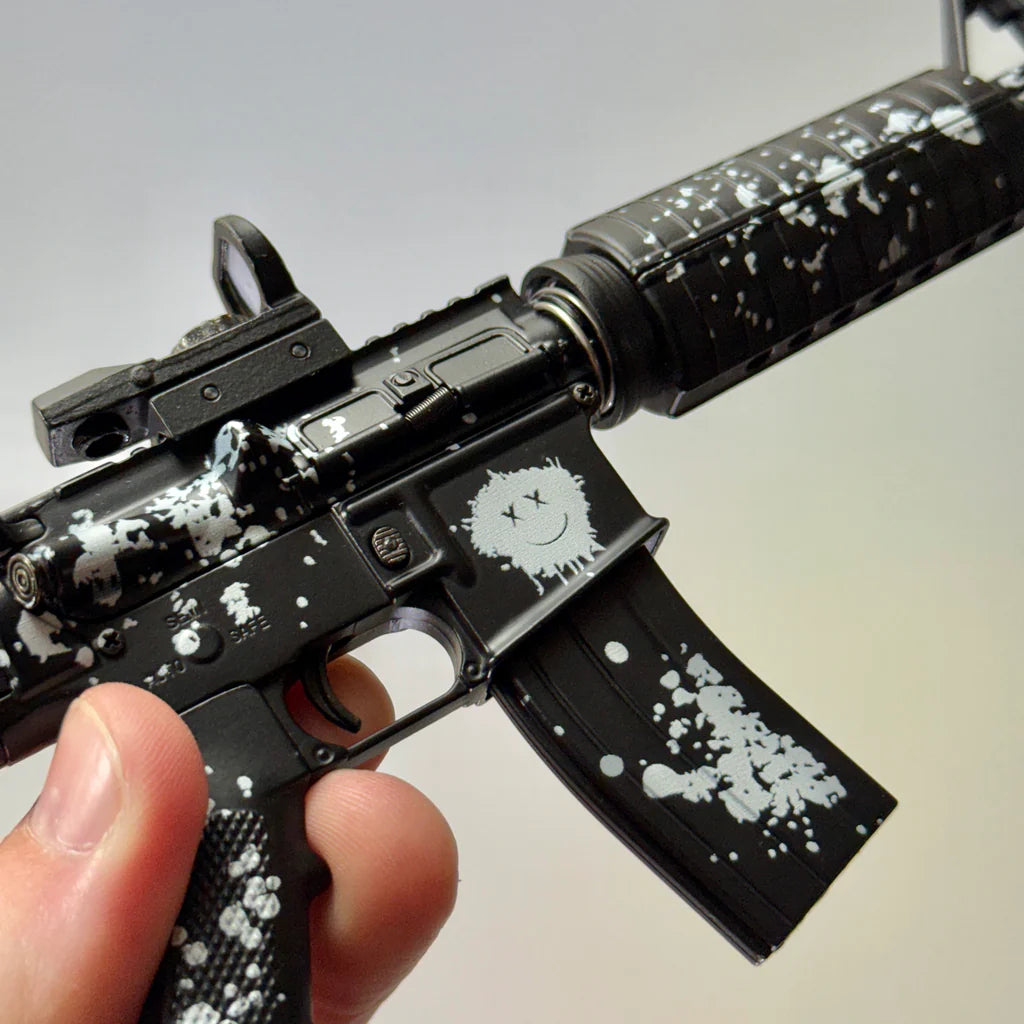 Smile More AR15 receiver closeup right