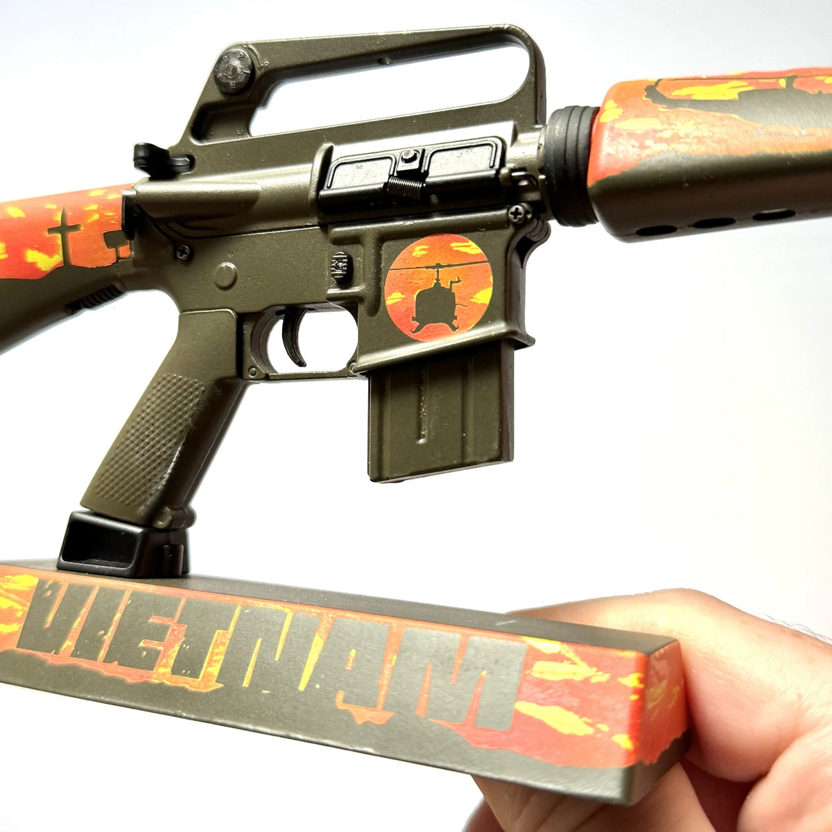 M16 Vietnam model receiver detail