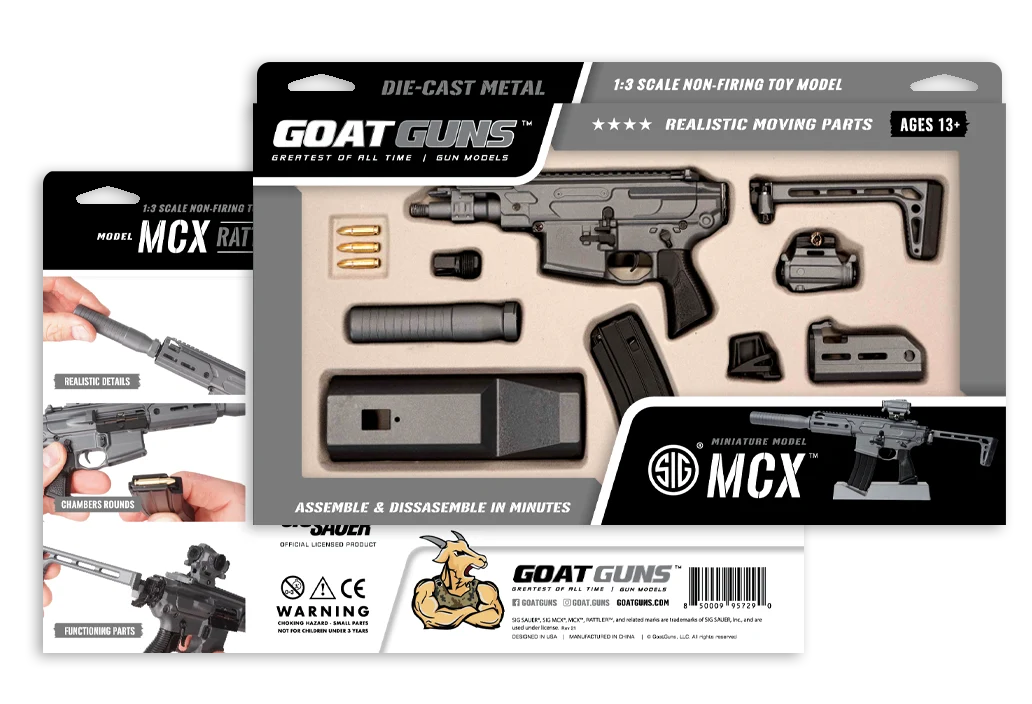 SIG MCX Concrete retail packaging and included parts