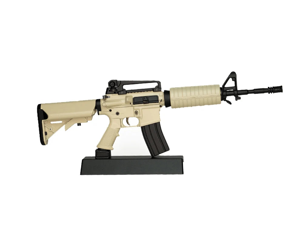 AR15 FDE Dust Off 1:3 scale model on display stand