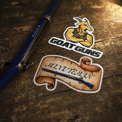 GoatGuns Musket 250th Anniversary model with stickers