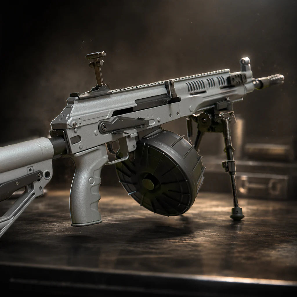 RPK Grey Looter Shooter drum magazine detail